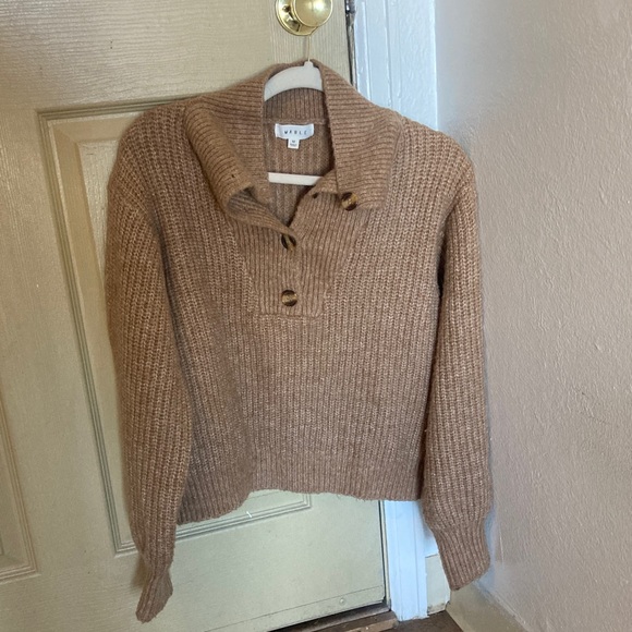 Mabel 💯 Wool Brown/Taupe Sweater - Picture 6 of 7